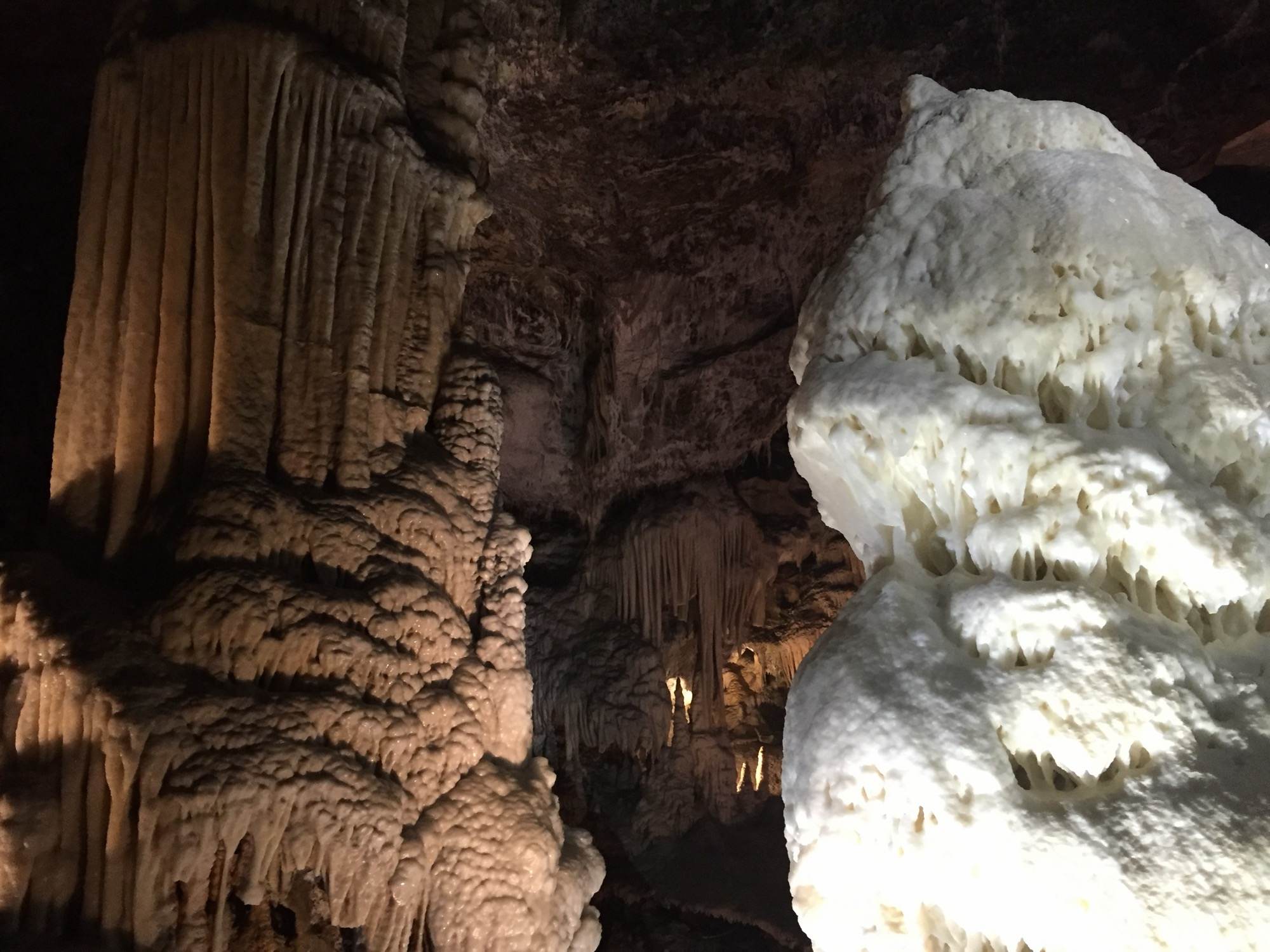 The brilliant-white stalagmite known as Brilliant, symbol of Postojna Cave